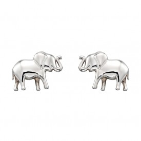 Strieborné náušnice - slony